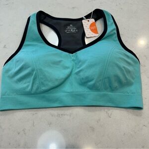 Mirity Women's Teal Sports Bra Size XL/L
